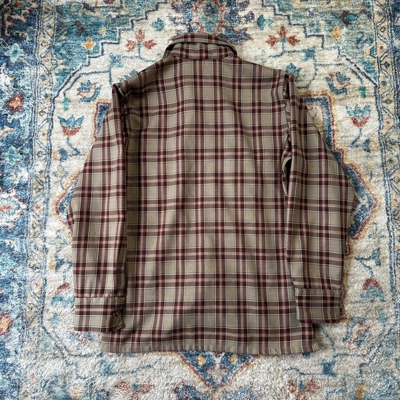 Vintage 1970s Day’s Plaid Flannel Button-up Shirt Large - Picture 2 of 4